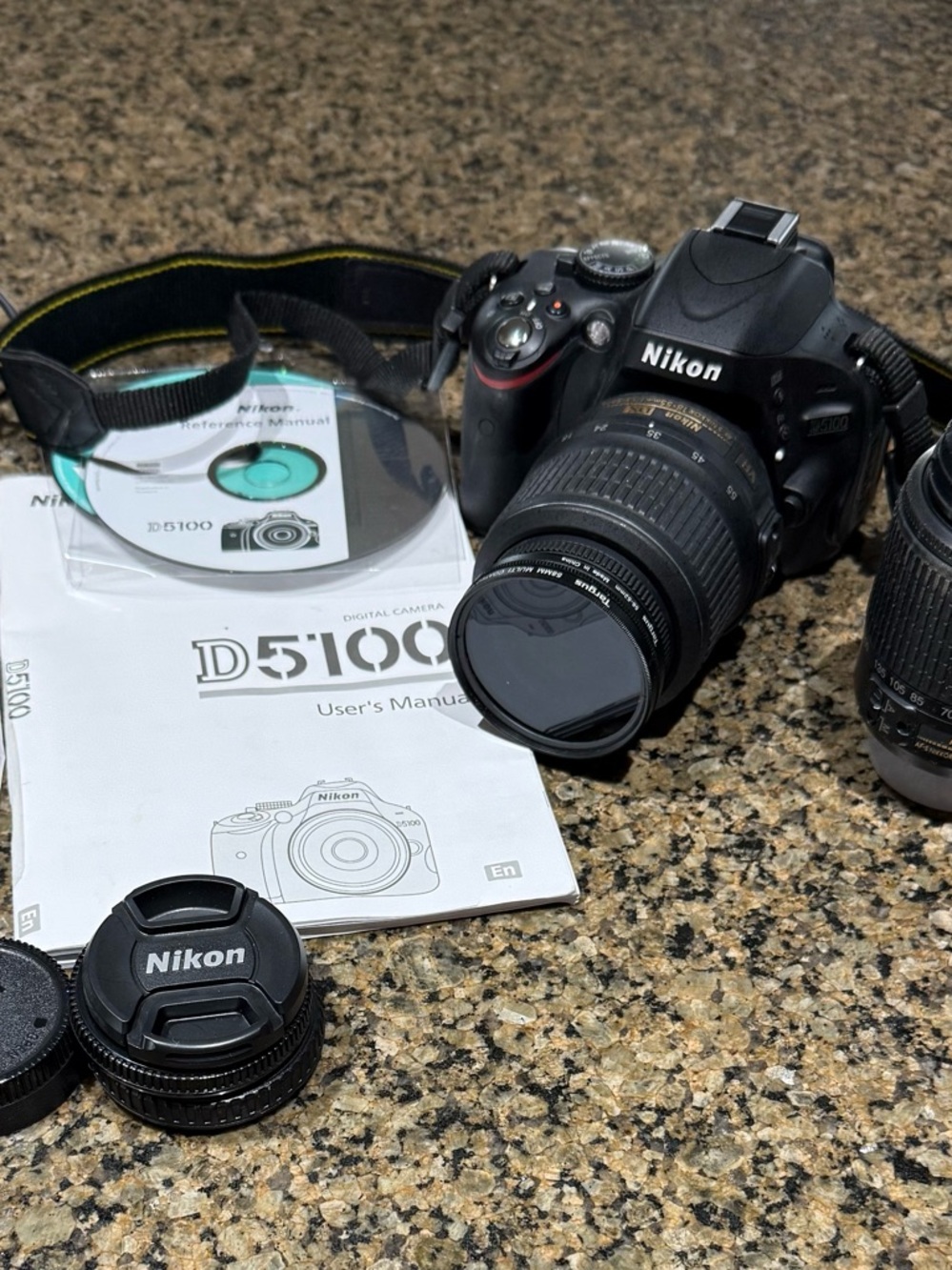 Nikon DSLR Camera Kit in Black with Two Lenses